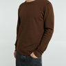 Sunflower - Waffle Long Sleeve T-Shirt in Brown
