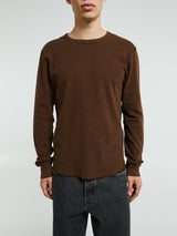 Sunflower - Waffle Long Sleeve T-Shirt in Brown