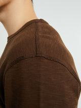 Sunflower - Waffle Long Sleeve T-Shirt in Brown
