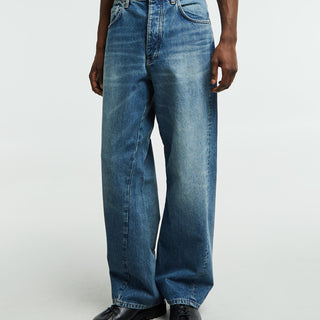 Sunflower - Wide Twist Jeans in Dark Blue Vintage