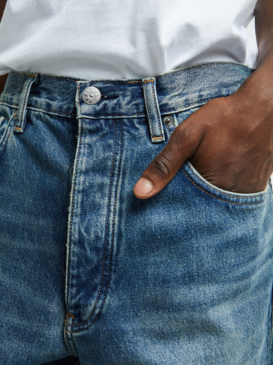 Sunflower - Wide Twist Jeans in Dark Blue Vintage