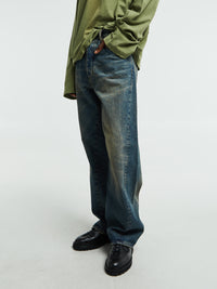 Sunflower - Wide Twist Jeans in Dirty Blue