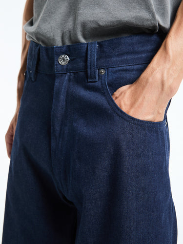 Sunflower - Super Wide Cinch Jeans in Indigo Raw