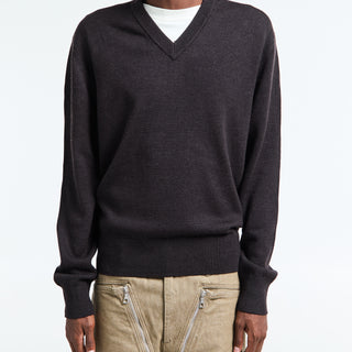 Sunflower - Moon Merino V-Neck Knit in Brown