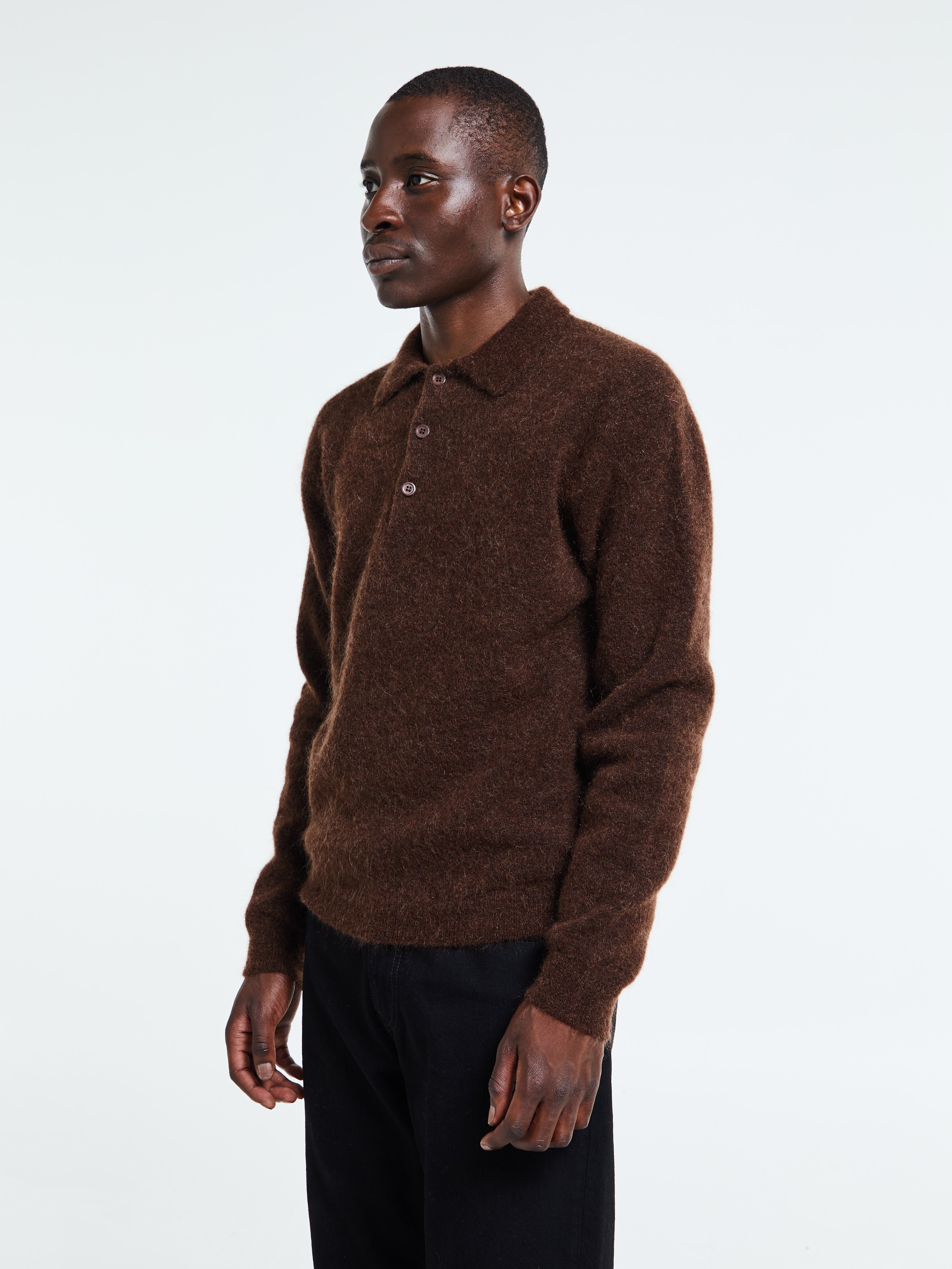 Sunflower - Mohair Polo in Brown