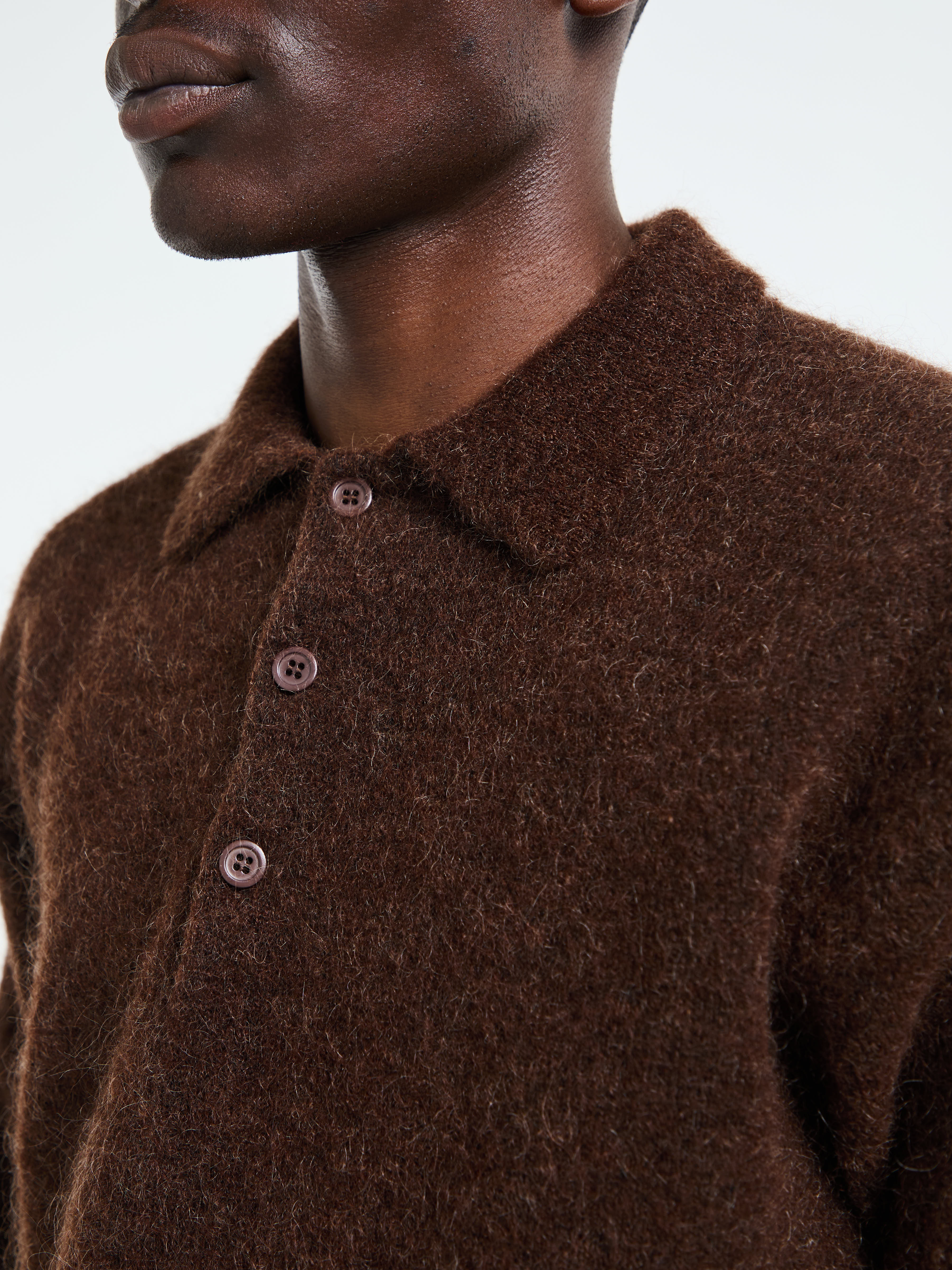 Sunflower - Mohair Polo in Brown