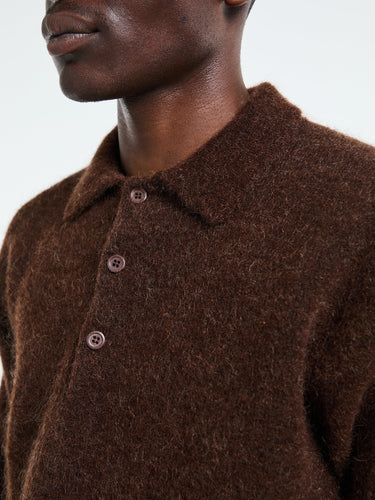 Sunflower - Mohair Polo in Brown