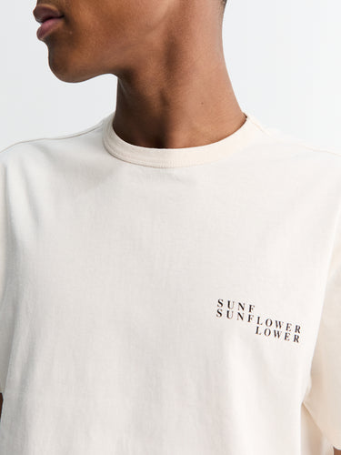 Sunflower - Logo T-shirt in Off White
