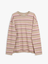 Sunflower - Stripe Longsleeve Pocket T-shirt in Beige