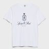 Sporty & Rich - Vendome T-Shirt in White and Navy