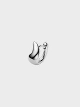 Maria Black - Sagene Trail Huggie Earring in Silver