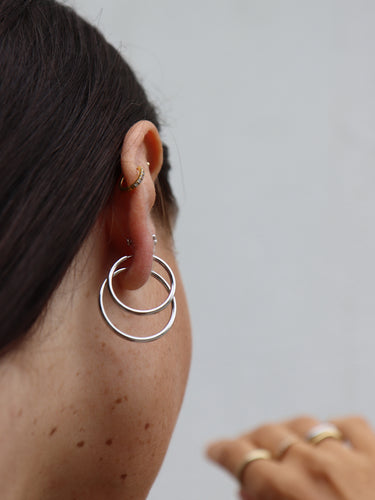 Maria Black - Senorita 20 Hoop Earrings in Silver