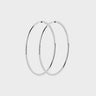 Maria Black - Senorita 50 Hoop Earrings in Silver