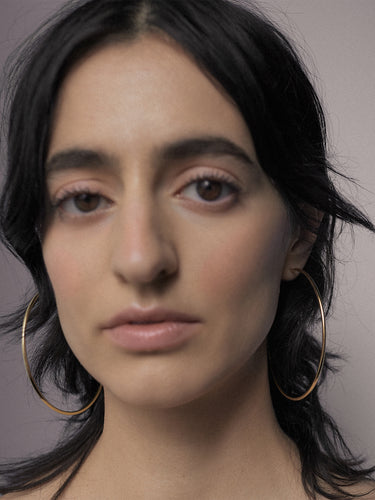 Maria Black - Senorita 70 Hoop Earrings with Gold Plating