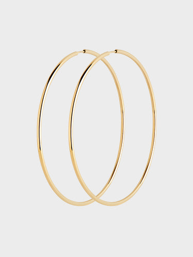 Maria Black - Senorita 70 Hoop Earrings with Gold Plating