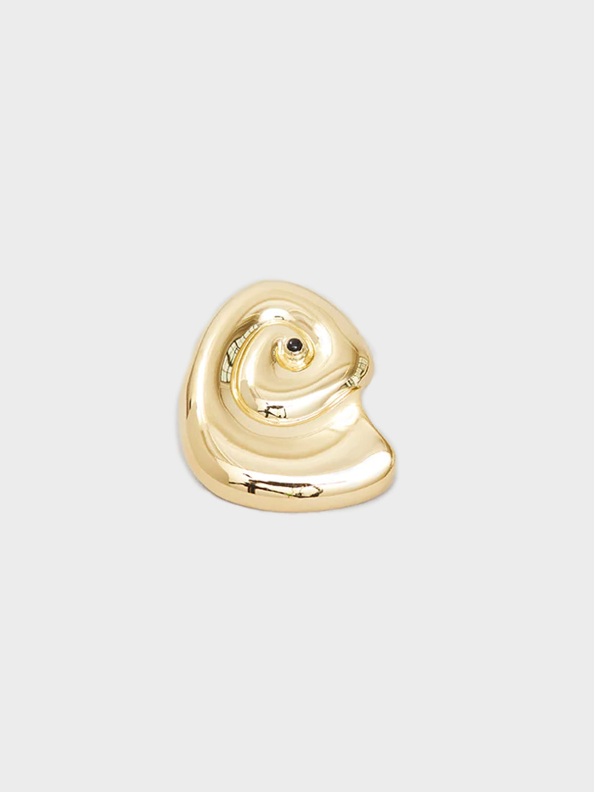 Shield Earring with Gold Plating