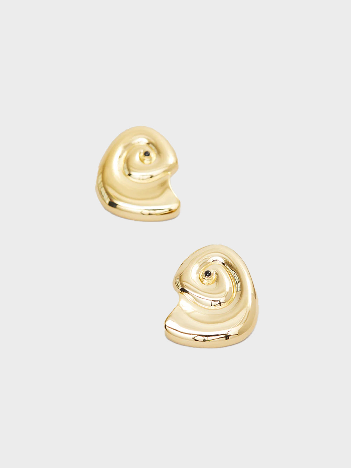 Shield Earring with Gold Plating