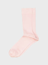 Mrs. Hosiery - Mrs. Silky Fine Ribbed Socks in Light Pink