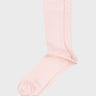 Mrs. Hosiery - Mrs. Silky Fine Ribbed Socks in Light Pink