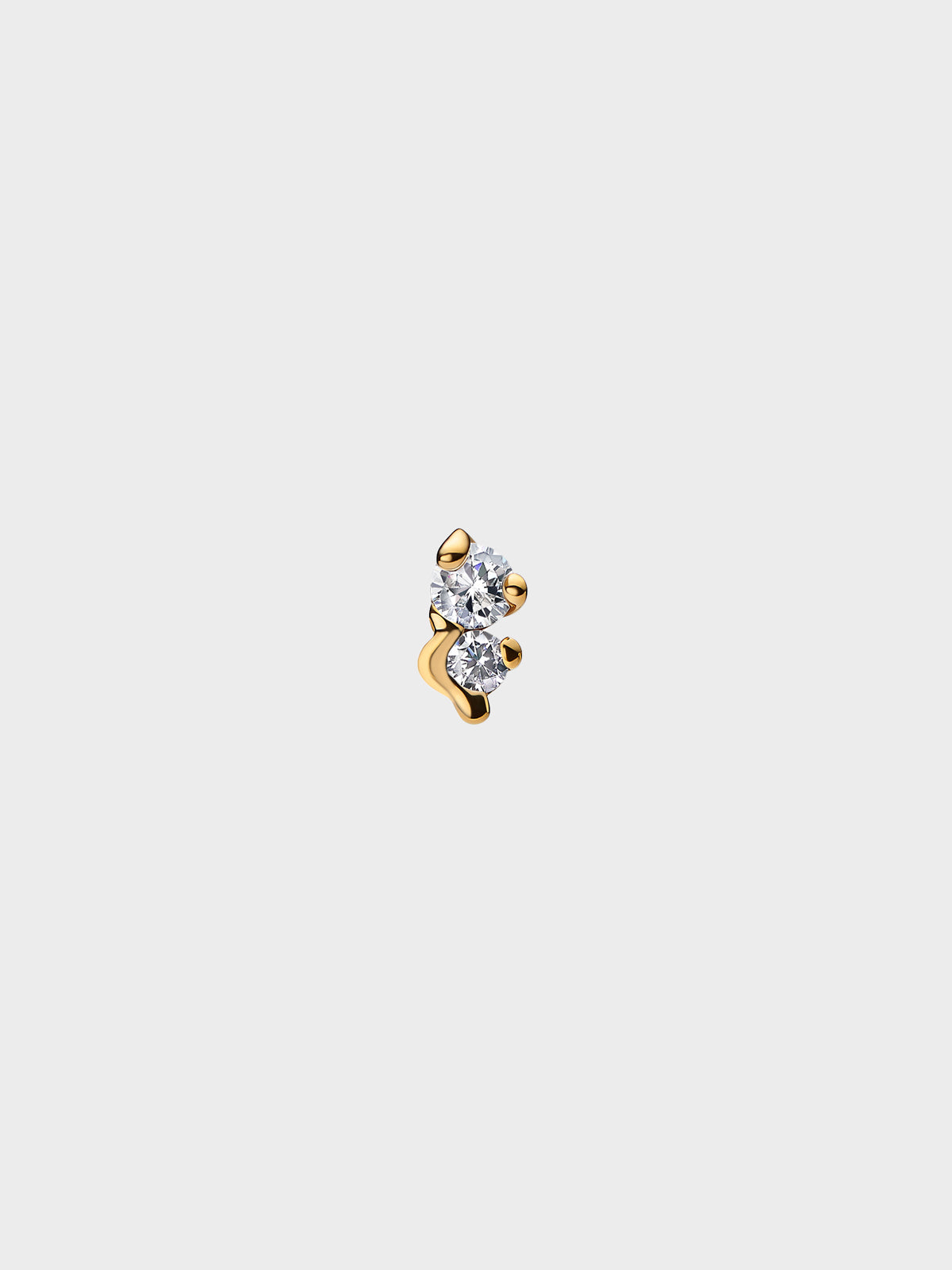 Maria Black - Small Arctic Stud Earring in 18K Gold Plated