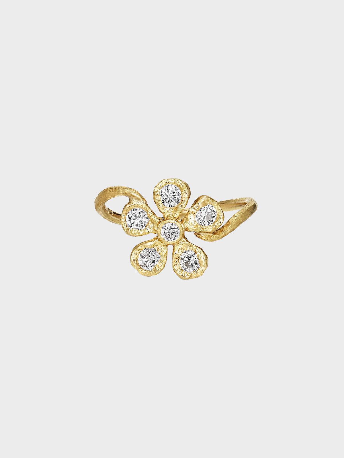 elhanati - Small Flores 0.30ct Ring in 18K Yellow Gold