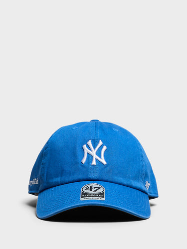 Yankees Serif Hat in Paris Blue