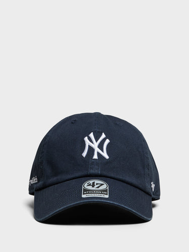 Yankees Serif Hat in Dark Navy