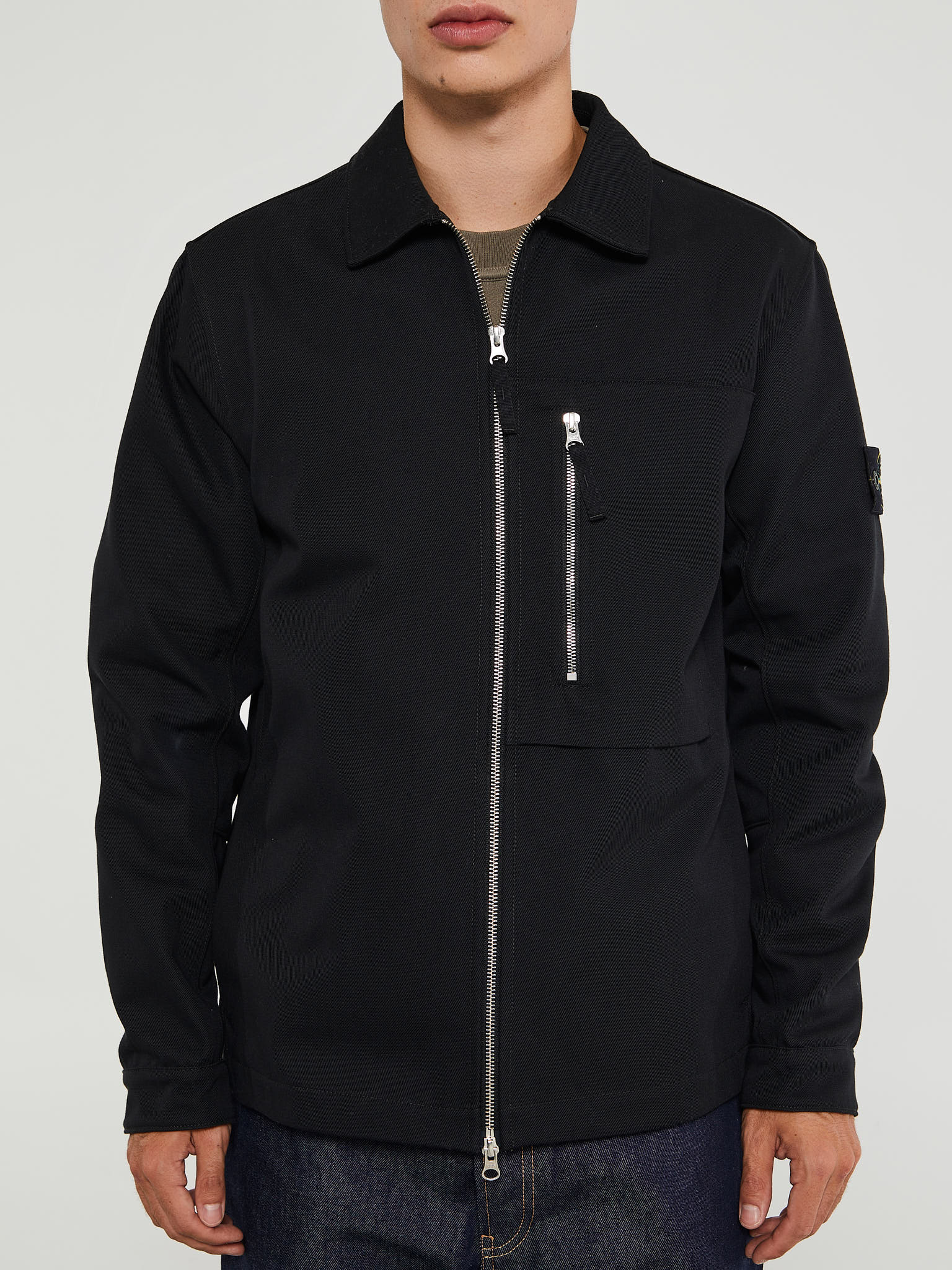 Stone Island - 562B1 Overshirt in Black