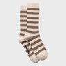 Aiayu - Striped Cashmere Socks in Mix Beige