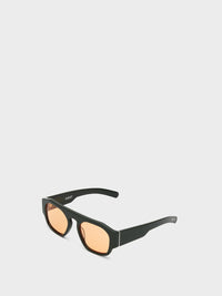 Flatlist - Flatlist x Sunflower Shade 02 Sunglasses in Forest Green and Solid Orange Lens