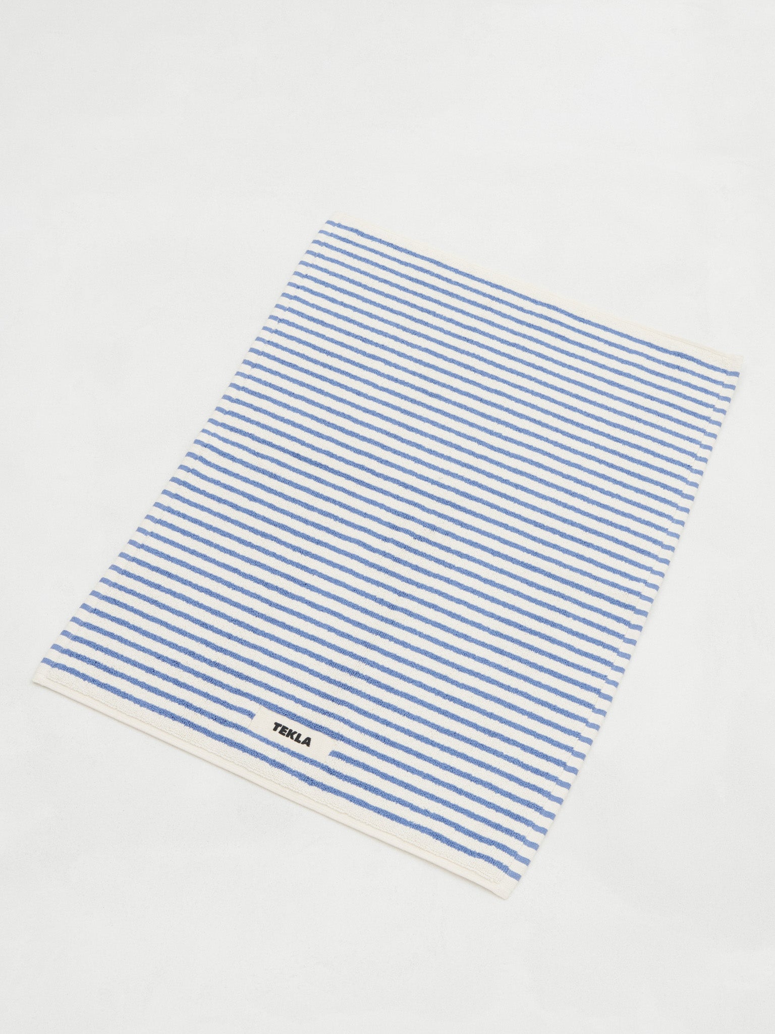 Tekla - Bath Mat in Coastal Blue Stripes