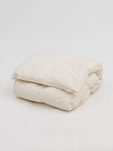 Tekla - Percale Duvet Cover in Winter White