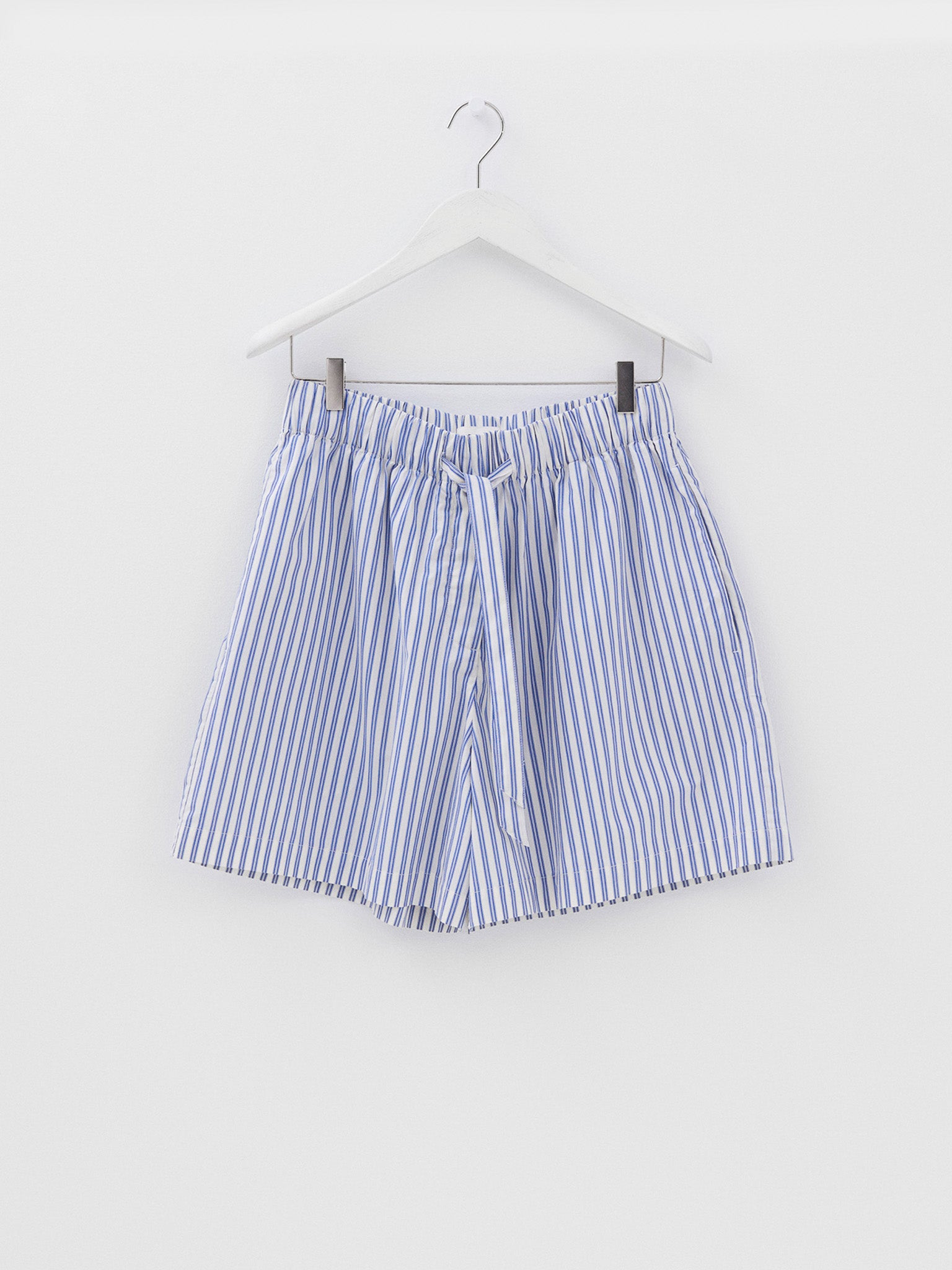 Tekla - Poplin Pyjamas Shorts in Skagen Stripes