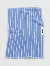 Tekla - Guest Towel in Clear Blue Stripes