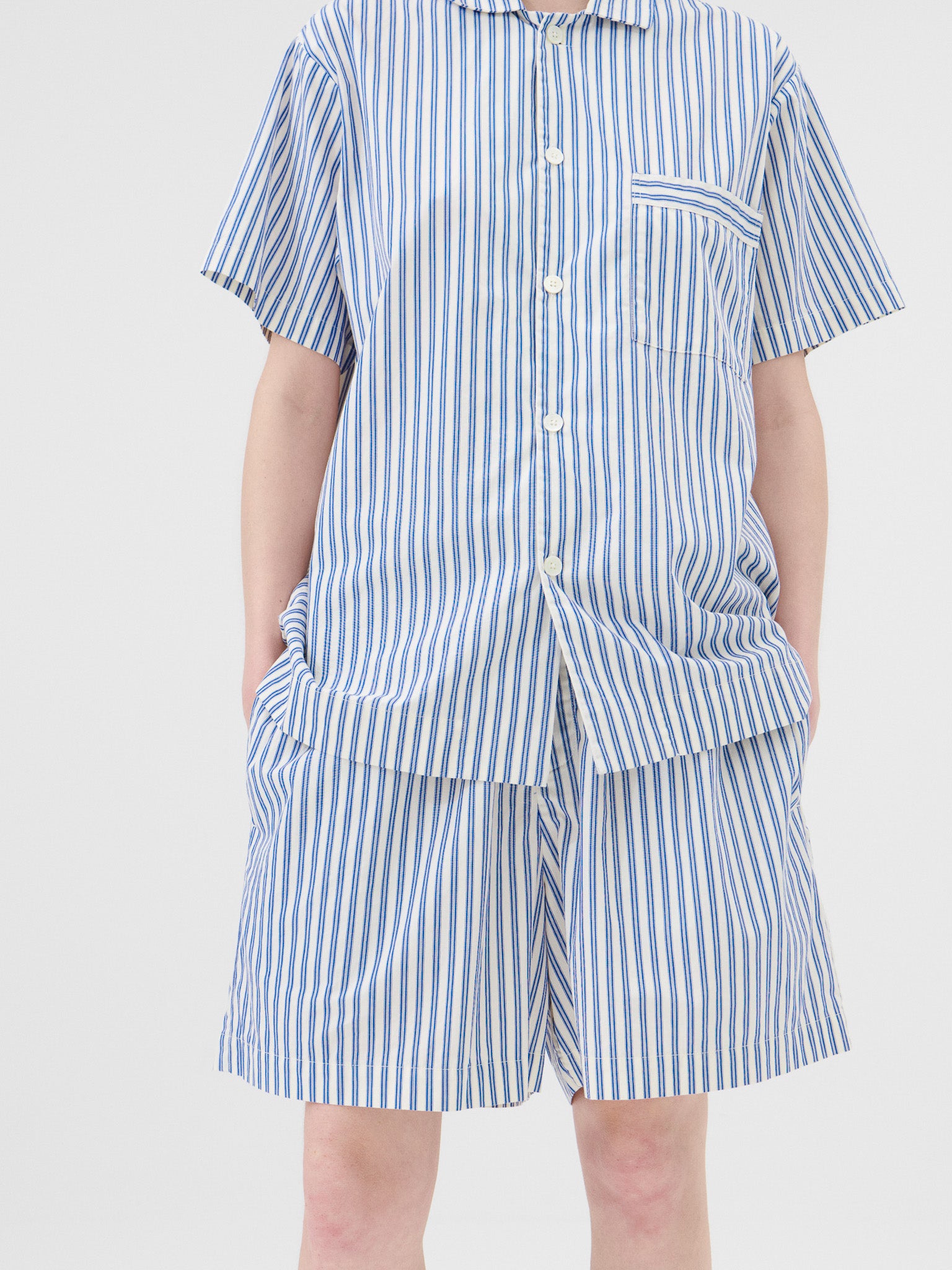 Poplin Pyjamas Shorts in Skagen Stripes