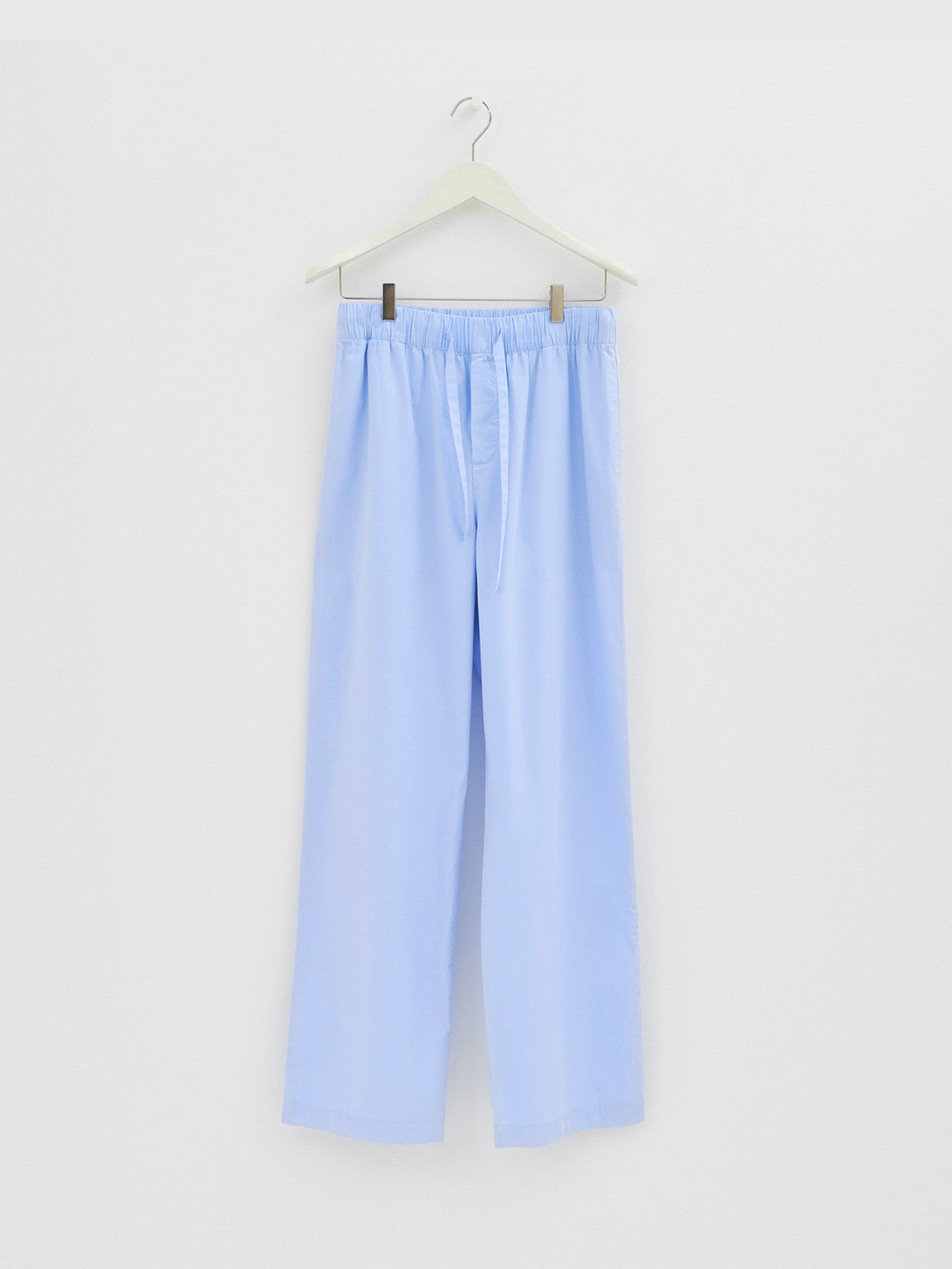 Tekla - Poplin Pyjamas Pants in Shirt Blue