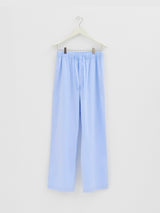 Tekla - Poplin Pyjamas Pants in Shirt Blue