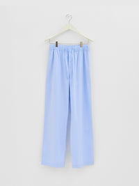 Tekla - Poplin Pyjamas Pants in Shirt Blue