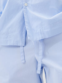 Tekla - Poplin Pyjamas Pants in Shirt Blue