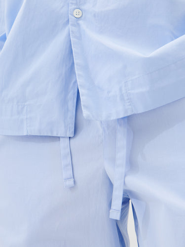 Tekla - Poplin Pyjamas Pants in Shirt Blue