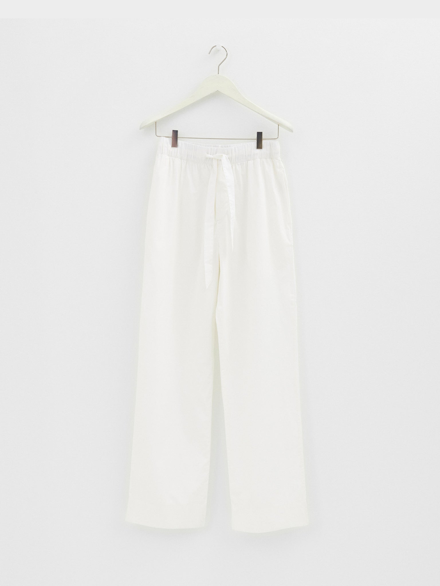 Tekla - Poplin Pyjamas Pants in Alabaster White