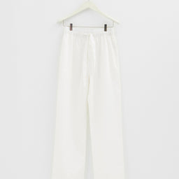 Tekla - Poplin Pyjamas Pants in Alabaster White