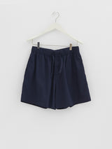 Tekla - Poplin Pyjamas Shorts in True Navy