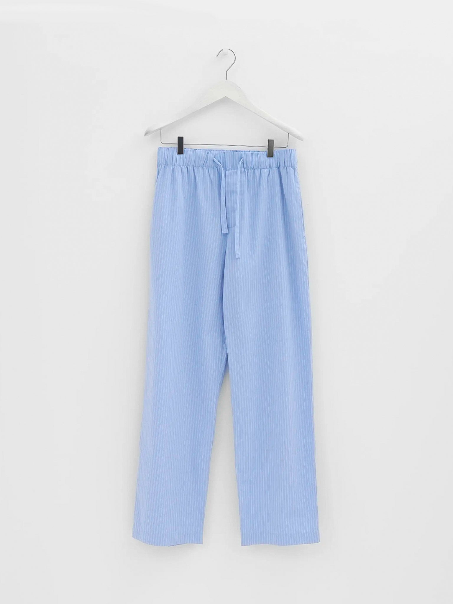 Tekla - Poplin Pyjamas Pants in Pin Stripes