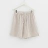 Tekla - Poplin Pyjamas Shorts in Hopper Stripes
