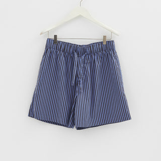 Tekla - Poplin Pyjamas Shorts in Verneuil Stripes
