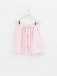 Tekla - Poplin Pyjamas Shorts in Soft Pink
