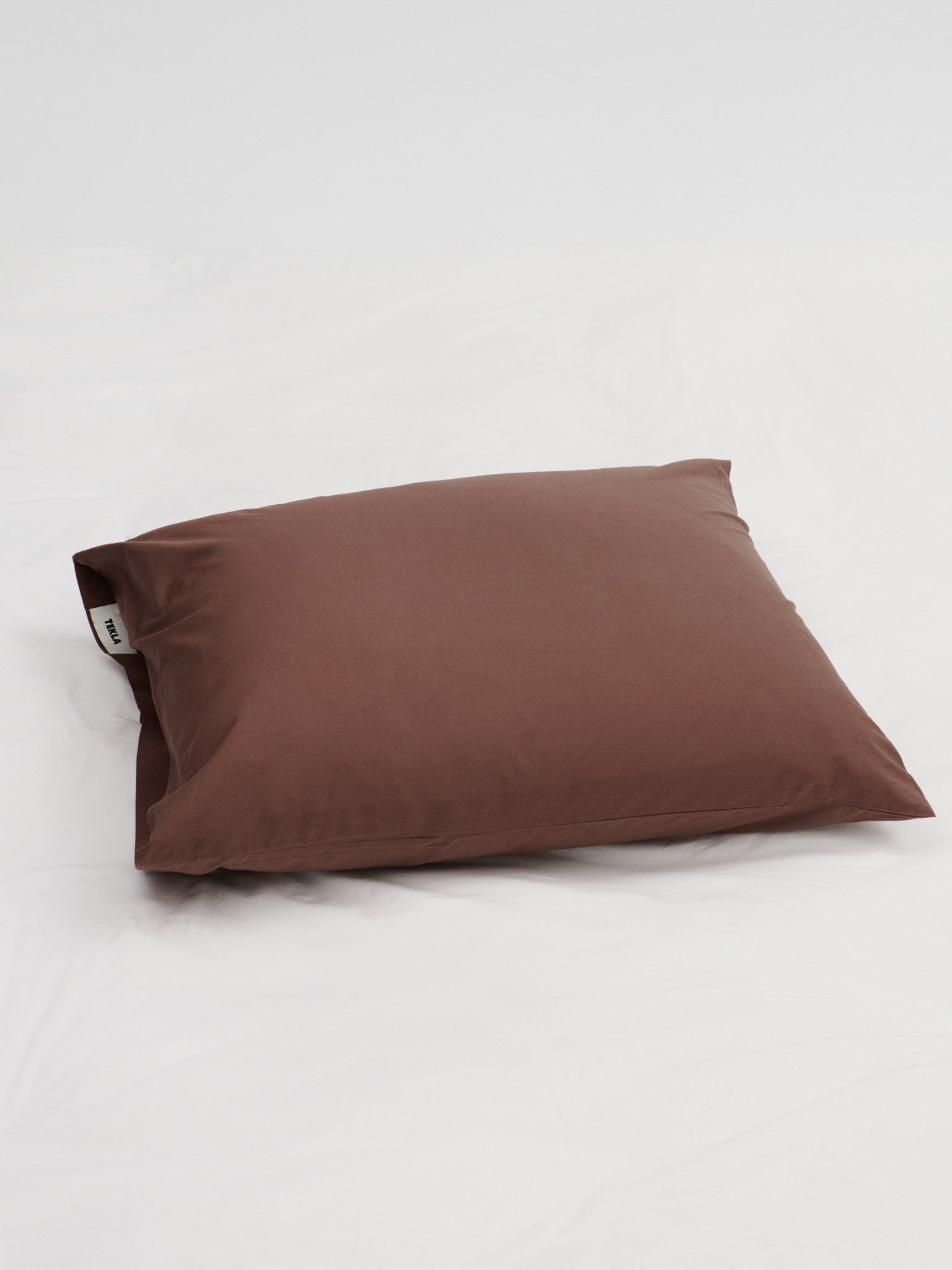 Tekla - Percale Pillow Sham in Cocoa Brown