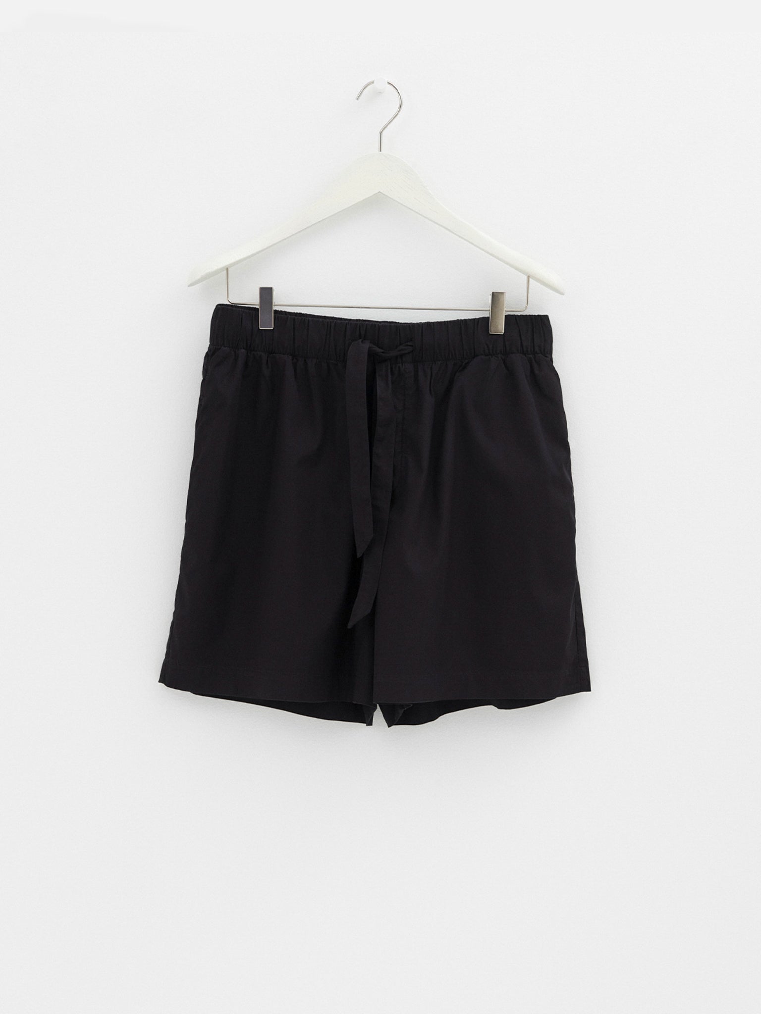Poplin Pyjamas Shorts in All Black