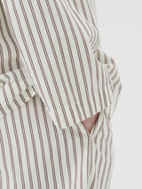 Tekla - Poplin Pyjamas Pants in Hopper Stripes